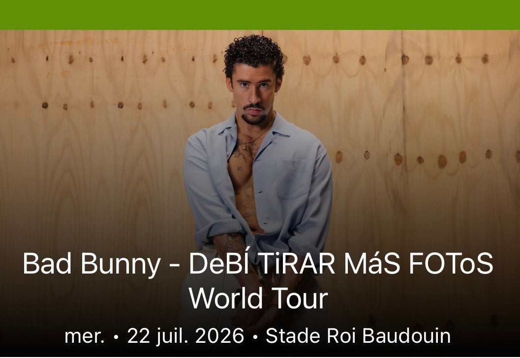 2 tickets pour le concert de Bad Bunny, Tickets & Billets, Concerts | Pop