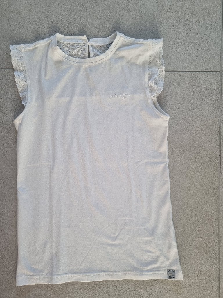 Wit topje - Indian Blue Jeans - maat 164, Gebruikt, Meisje, Ophalen of Verzenden, Shirt of Longsleeve