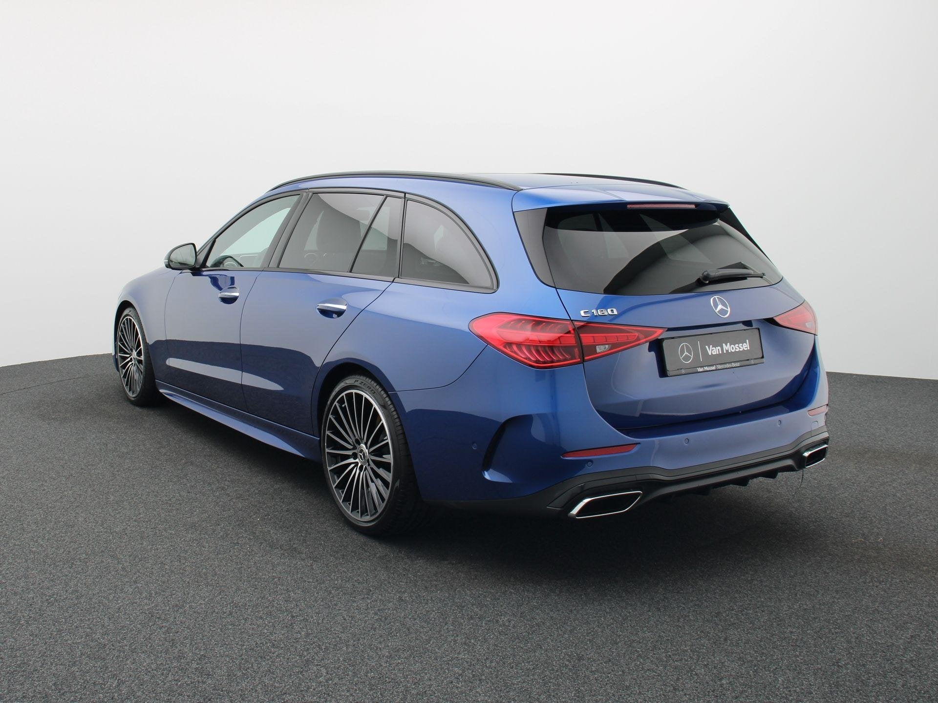 Mercedes-Benz C 180 Break Star Edition + LEDER + PANORAMISCH, Auto's, Automaat, Dealer onderhouden, Achterwielaandrijving, Gebruikt