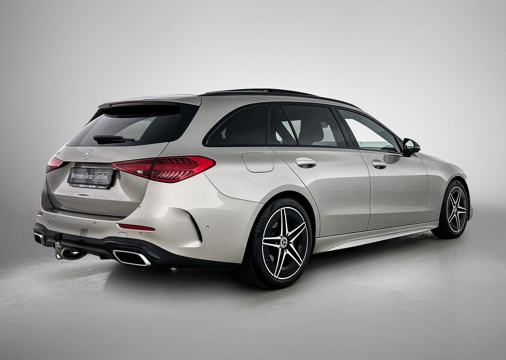 Mercedes-Benz C-klasse 180 Break AMG Line | Panoramisch Dak, Auto's, Dealer onderhouden, Achterwielaandrijving, Gebruikt, Zwart