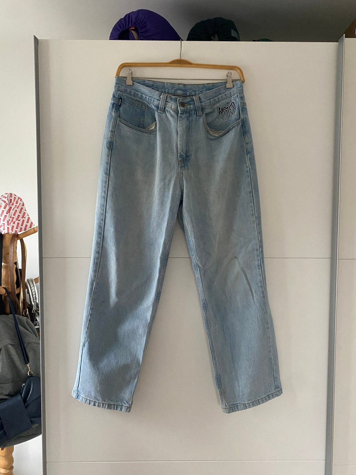 Wasted paris jeans broek 32, Ophalen of Verzenden, Zo goed als nieuw, Blauw, W32 (confectie 46) of kleiner