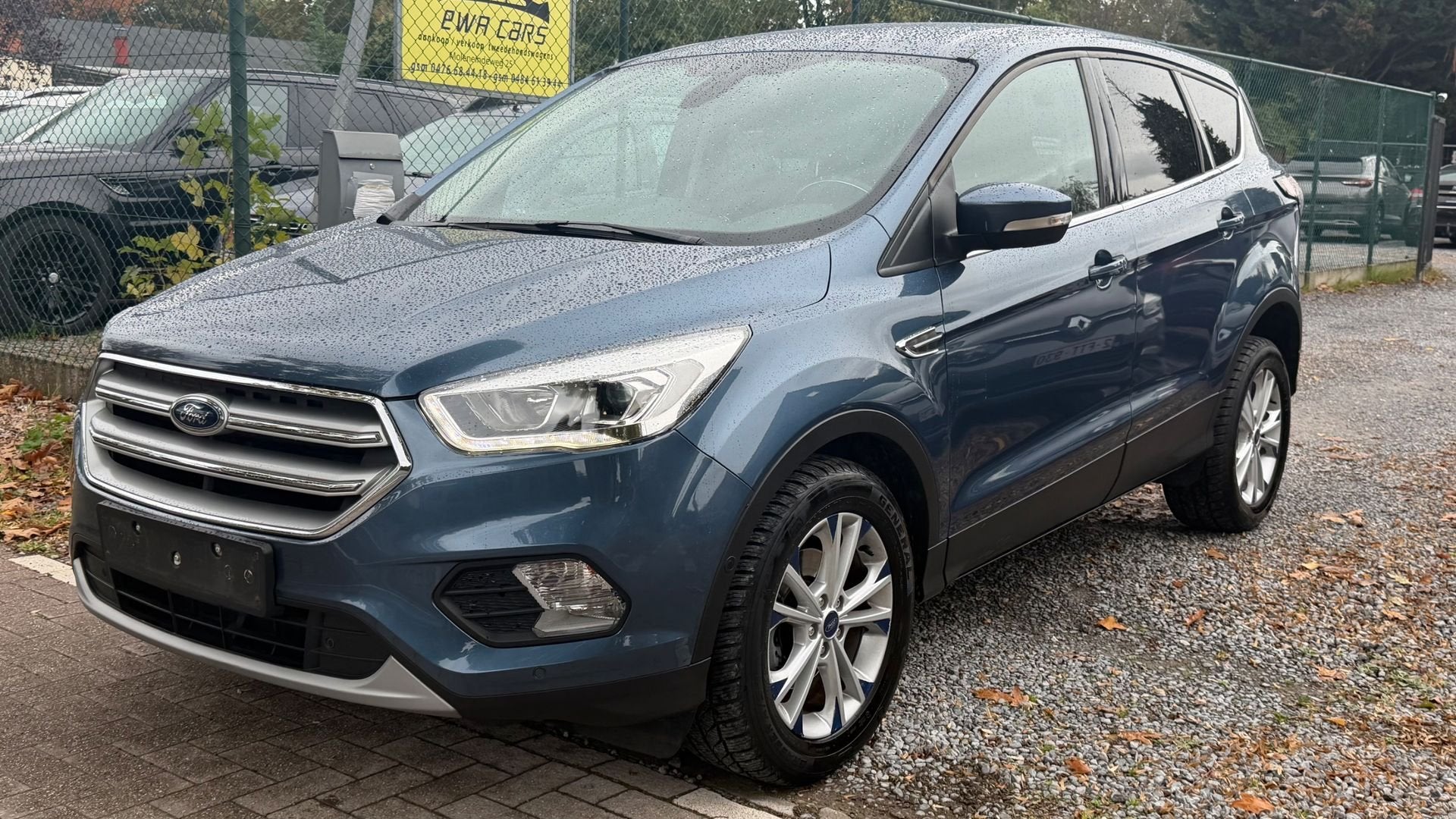 Ford Kuga 1.5 diesel Automaat bj 2019, Auto's, Monovolume, Euro 6, 4 cilinders, Blauw