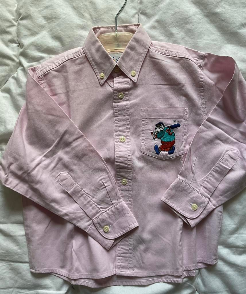 Roze hemd maat 116, Gebruikt, MiniMaxi, Jongen of Meisje, Overhemd of Blouse