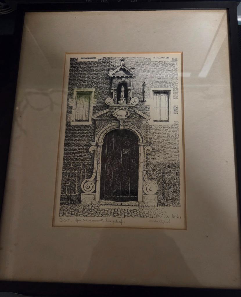 Tekening Brik, Antiek en Kunst, Ophalen
