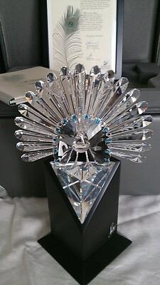 Statuette Paon de chez Swarovski, Collections, Swarovski, Enlèvement, Comme neuf, Figurine