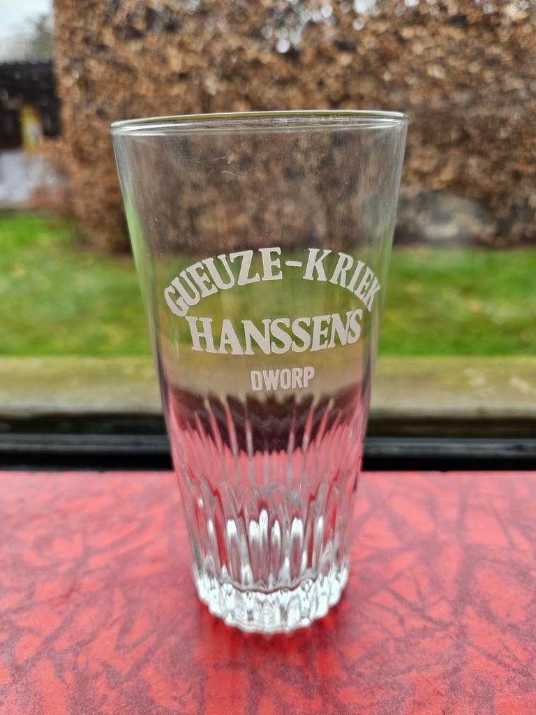 Bierglas geuze Hanssens Dworp, Ophalen, Bierglas