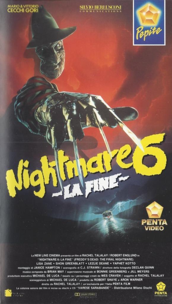 Nightmare On Elm Street 6 - VHS (ITA), Cd's en Dvd's, VHS | Film, Verzenden, Zo goed als nieuw, Horror