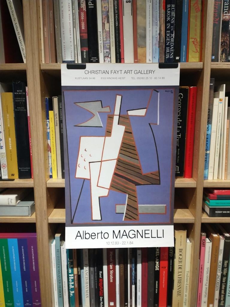 Alberto Magnelli 1983/1984 affiche, Verzamelen, Posters, Ophalen of Verzenden, Gebruikt