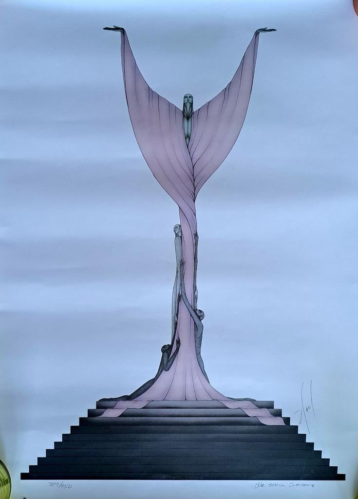 « L'ascension de l'âme », lithographie de Noël Suarez, signé, Enlèvement ou Envoi