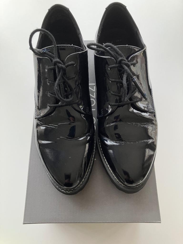 Veterschoenen lakleer - 38 - Marco Tozzi - Donkerblauw, Vêtements | Hommes, Chaussures, Enlèvement ou Envoi, Marco Tozzi, Chaussures à lacets