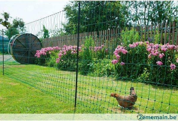 Clôture filet 25 mêtres FILET POULE VOLAILLE cloture poule, Zakelijke goederen, Landbouw | Werktuigen, Veehouderij, Werkplaats, Gebouw of Erf
