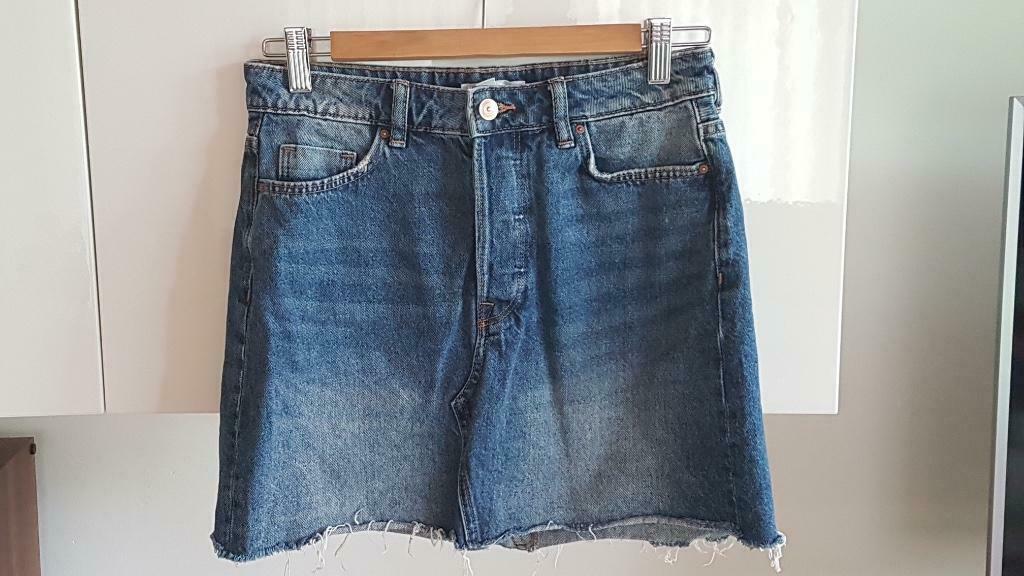 Korte jeansrok (maat: 36), Blauw, Ophalen of Verzenden, Zo goed als nieuw, Maat 36 (S)