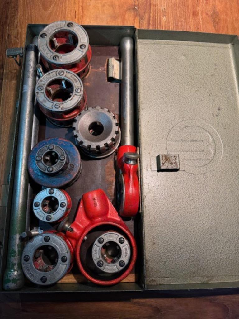 Ridgid zware draadsnijset - uitgebreide set, Ophalen, Gebruikt