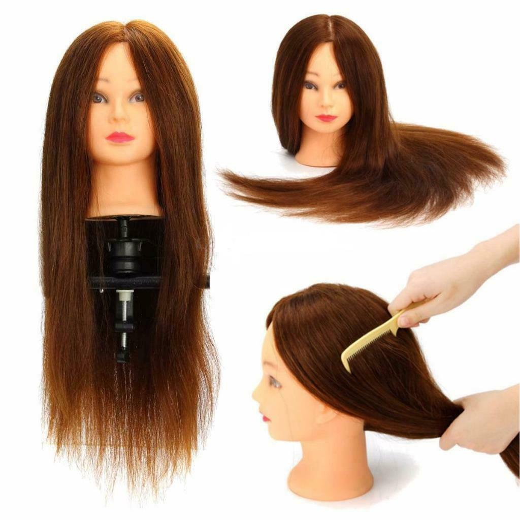 Oefenhoofd/Kappershoofd/Trainingshoofd 100% Echt Haar. 62cm!, Handtassen en Accessoires, Uiterlijk | Haarverzorging, Ophalen of Verzenden
