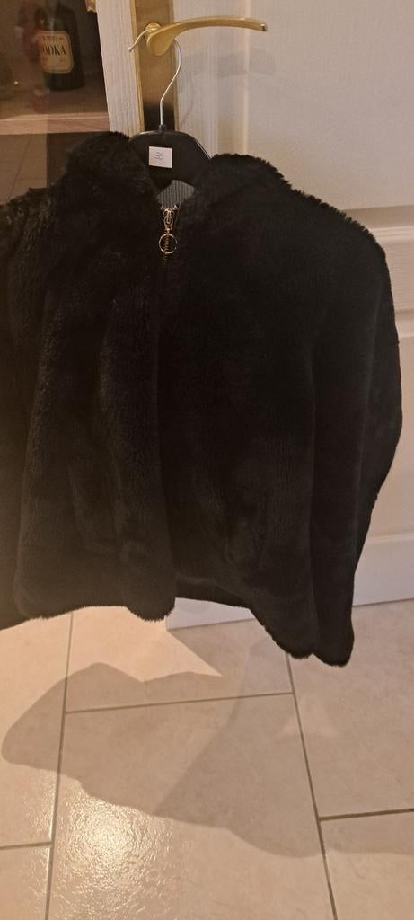 Zwart bontjasje  lola liza maat 44, Enlèvement, Taille 42/44 (L), Noir