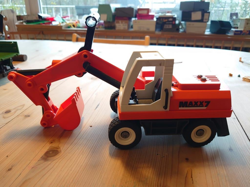 Tractopelle Playmobil, Ophalen, Gebruikt