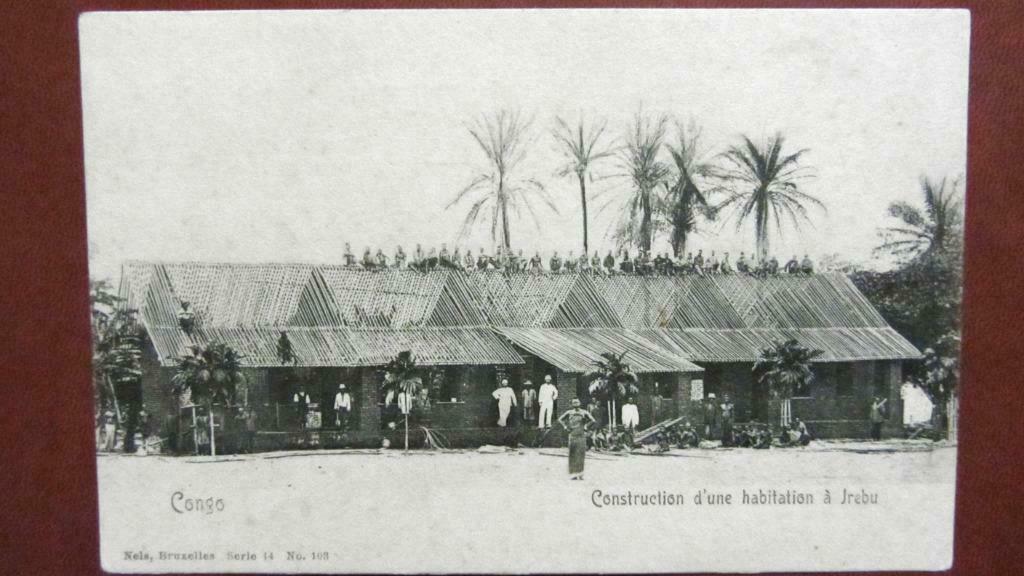 POSTKAARTEN BELGISCH CONGO- AANBOUW HUIS IN JREBU, Verzamelen, Ophalen of Verzenden, Ongelopen