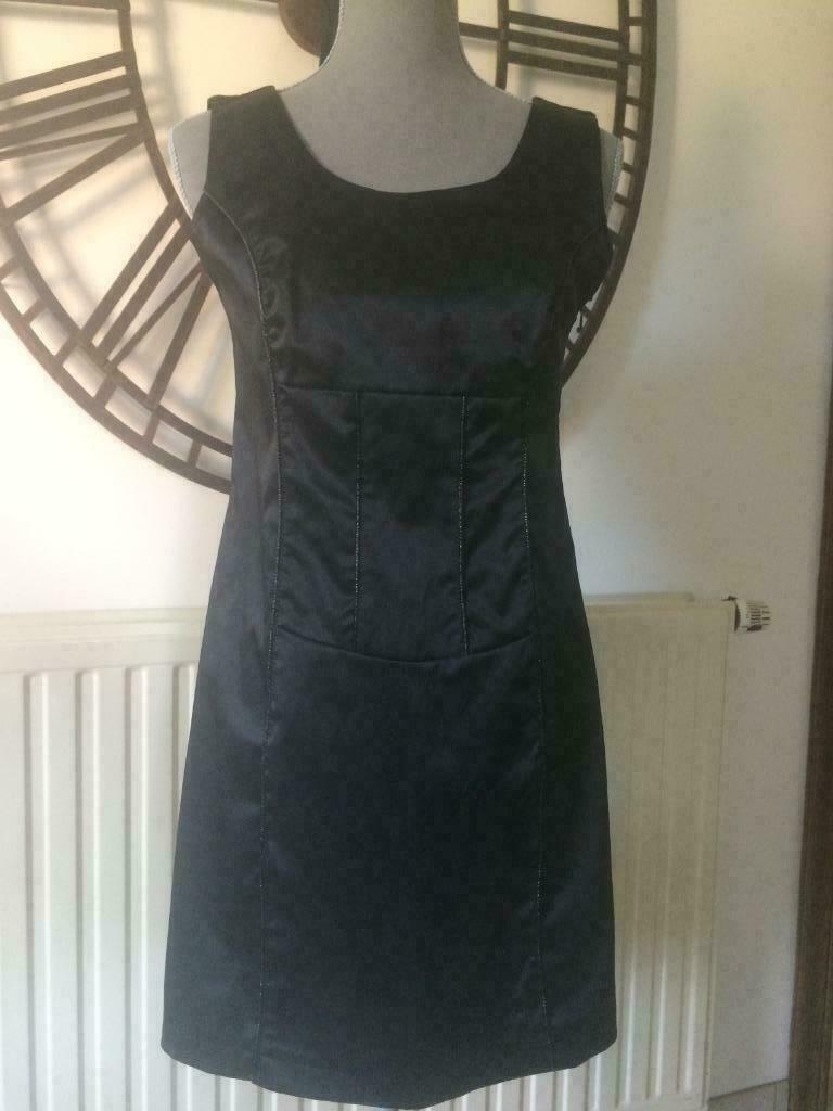 Zwart glanzende jurk, Kleding | Dames, Maat 38/40 (M), Zwart, Spirituel, Ophalen of Verzenden