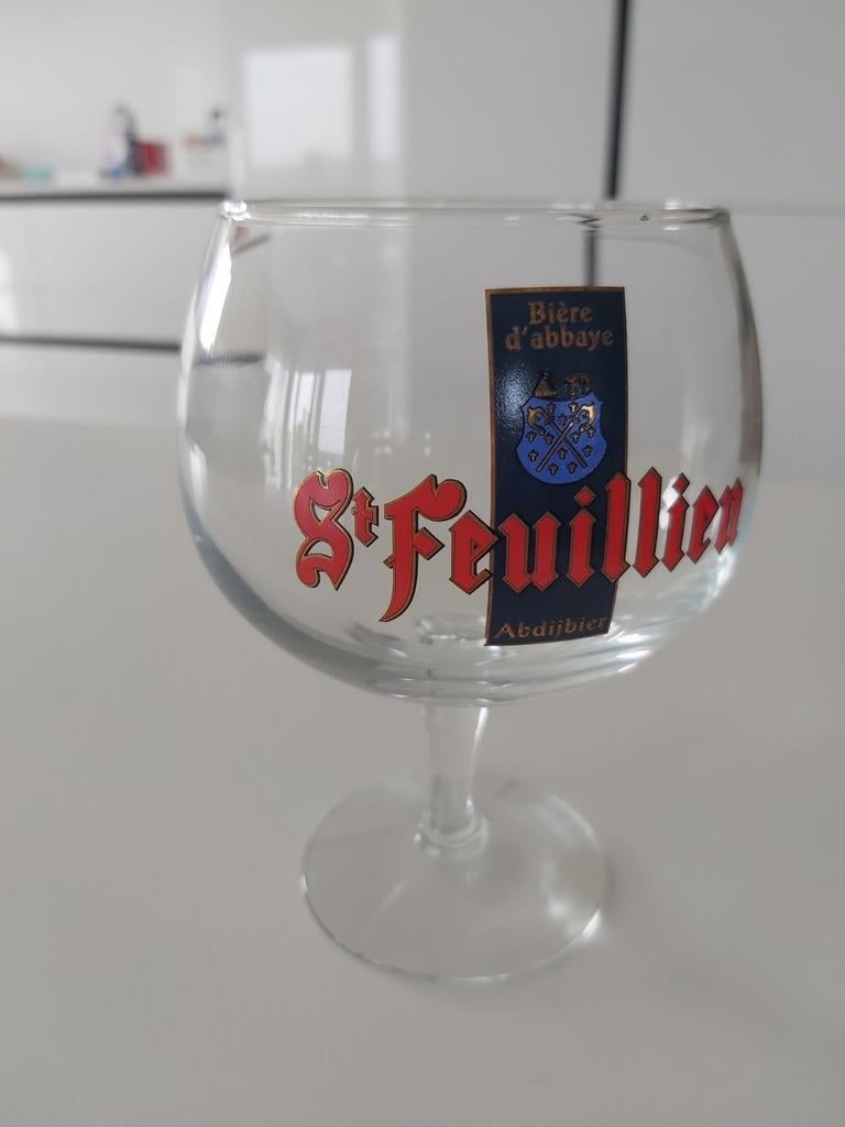 Glas in St Feuillien, Verzamelen, Ophalen of Verzenden, Zo goed als nieuw, Bierglas