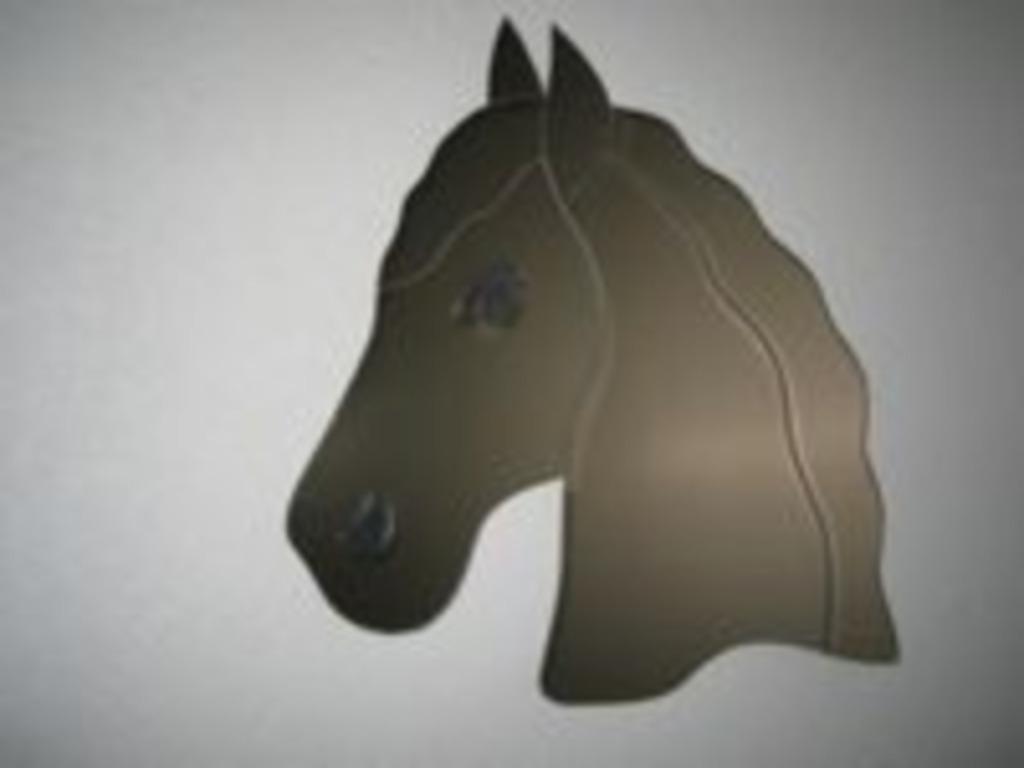 spiegel paardenhoofd, Nieuw, Ophalen of Verzenden, Minder dan 100 cm, Overige vormen