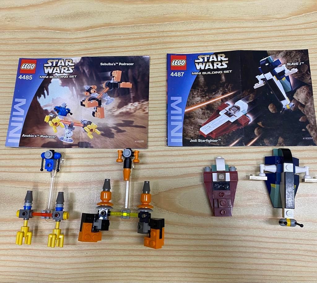 Lego star wars mini’s 4485 & 4487, Ophalen of Verzenden, Zo goed als nieuw, Lego