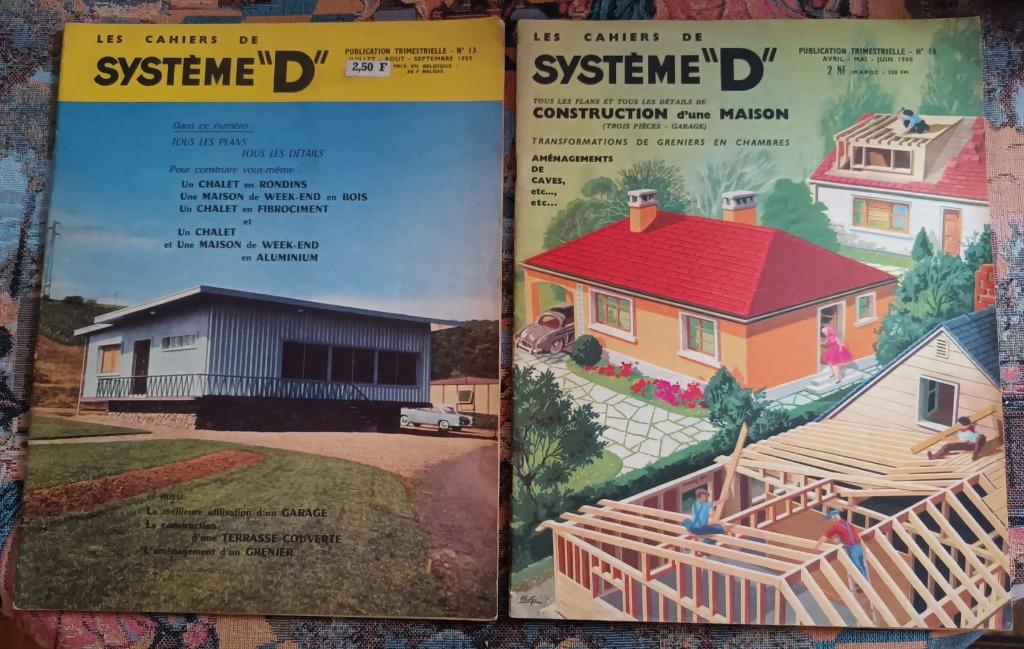 4 revues Les cahiers de système « D » entre 1958 et 1965, Boeken, Tijdschriften en Kranten, Ophalen of Verzenden
