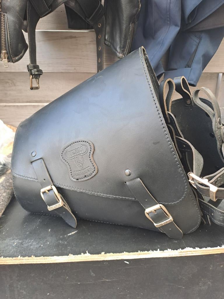 Texas leather zadeltas, Motoren, Accessoires | Koffers en Tassen, Ophalen