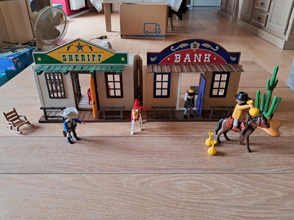 Playmobil 4398 Western - Verplaatsbare cowboybox, Kinderen en Baby's, Speelgoed | Playmobil, Ophalen of Verzenden, Gebruikt