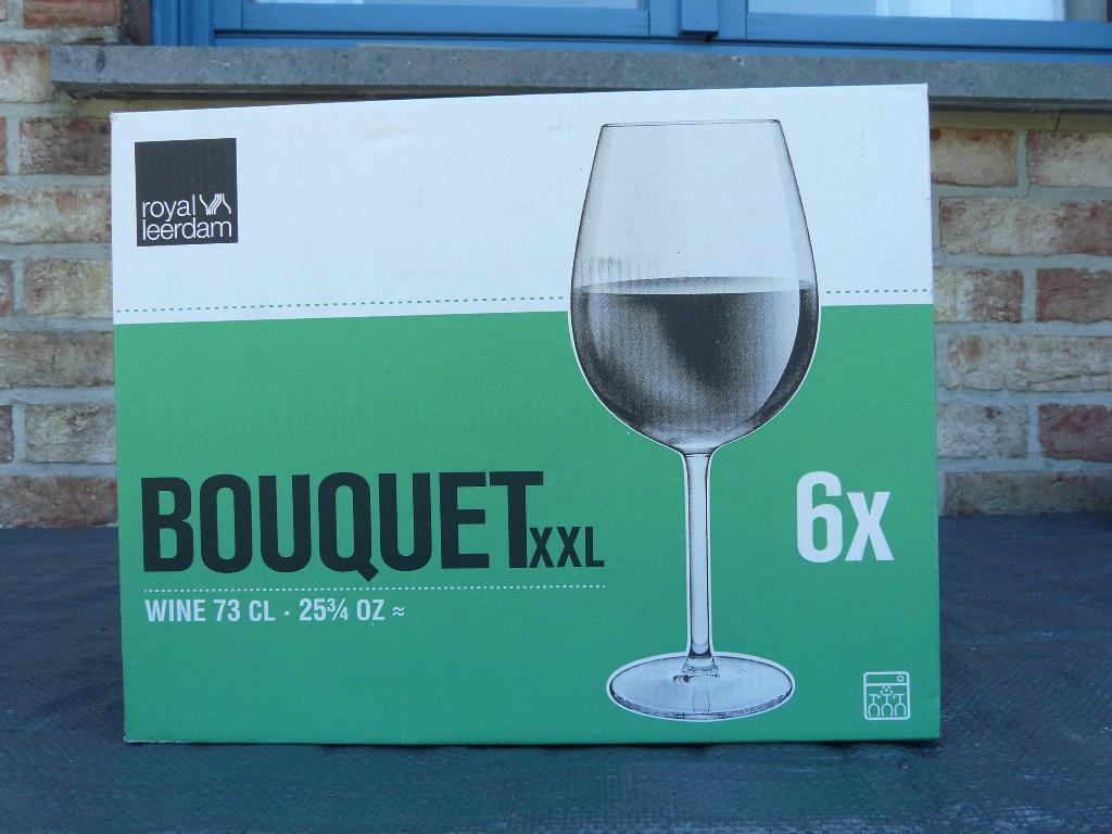 Royal Leerdam bouquet XXL nieuwe set van 6 wijnglazen 73 cl, Verzamelen, Ophalen, Nieuw, Overige typen