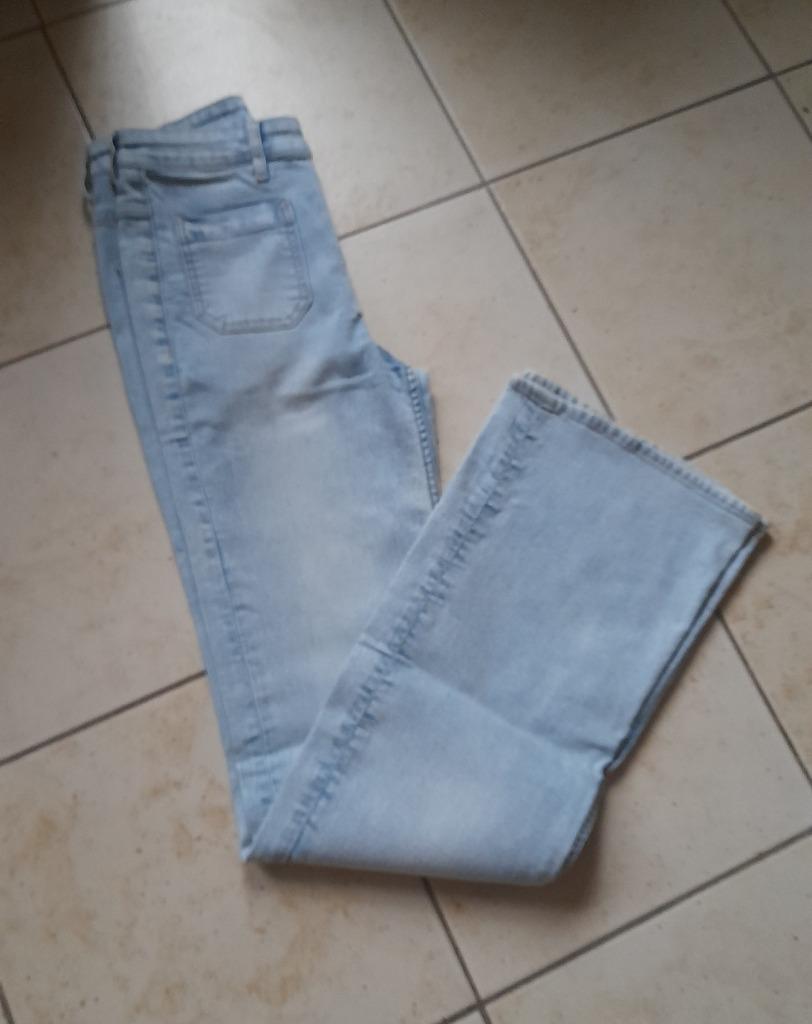 lichte jeans broek mt 152-158, Ophalen of Verzenden, Gebruikt, Meisje, Broek