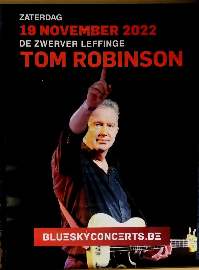 Concertaffiche Tom Robinson, Ophalen of Verzenden, Gebruikt, Poster, Artwork of Schilderij