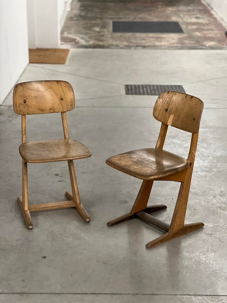 Casala schoolstoelen, iconisch ontwerp uit de jaren 60, Ophalen, Gebruikt