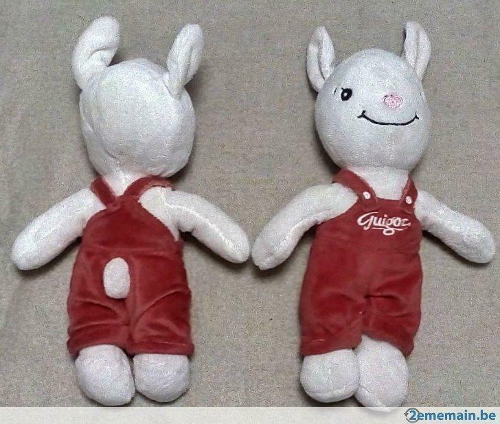Peluches jumeaux lapins Guigoz, Enlèvement, Neuf