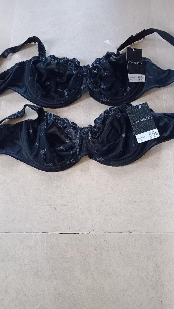 Bh conturelle provence zwart maten B80 D80 D85 B90, Ophalen, Zwart, BH