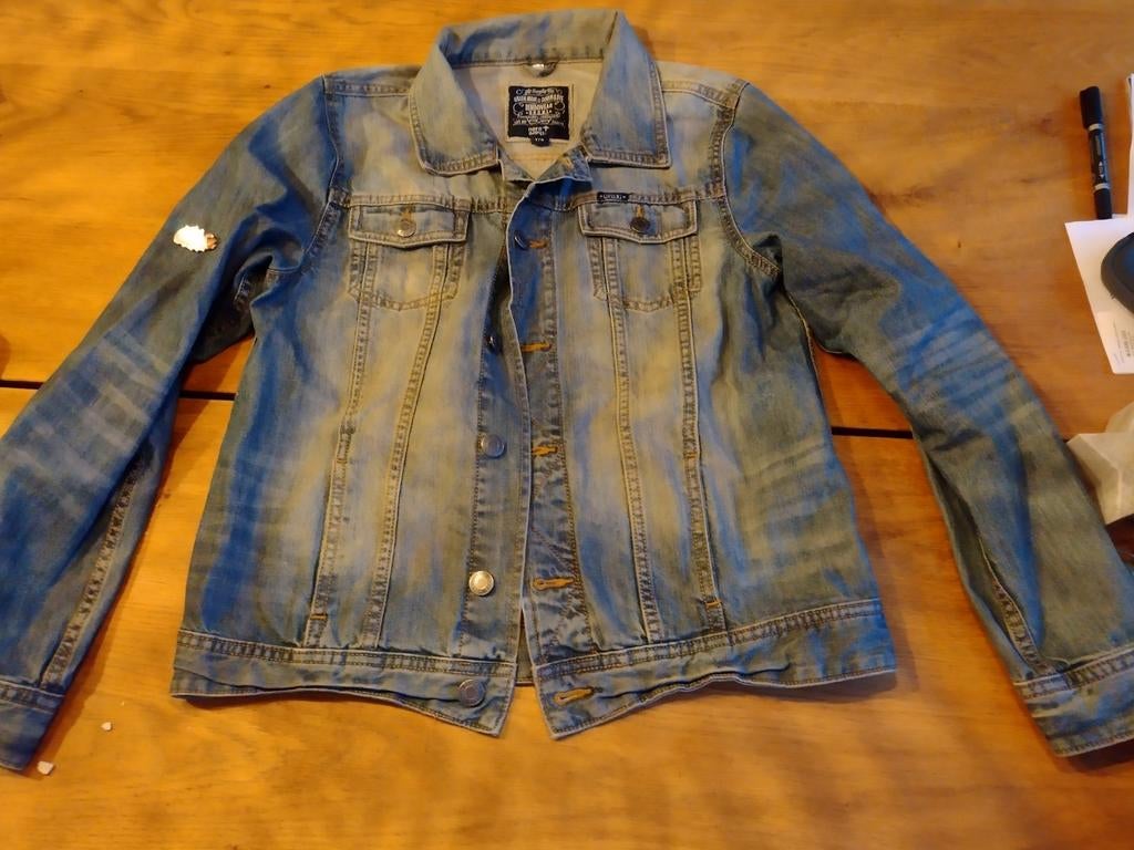 Jeansjas maat 170, Kinderen en Baby's, Ophalen of Verzenden, Zo goed als nieuw