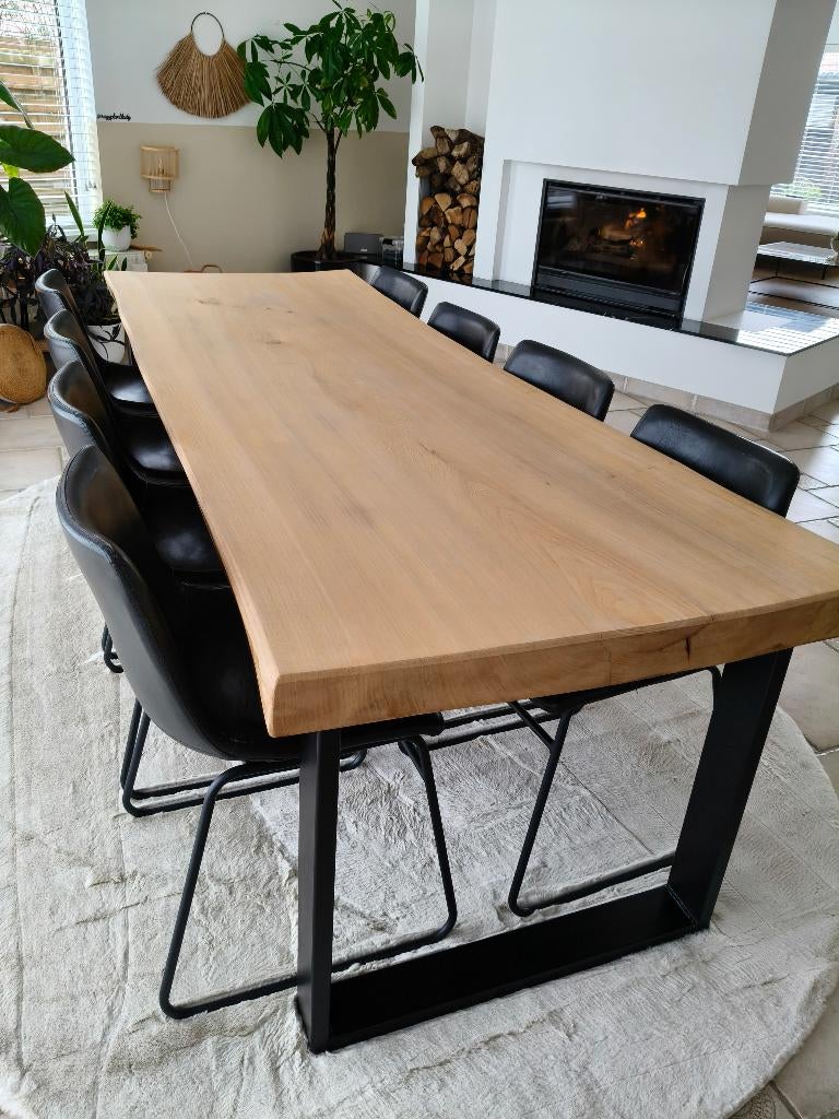 Eetkamerstoelen, Huis en Inrichting, Ophalen, Kunststof, Gebruikt, Zwart