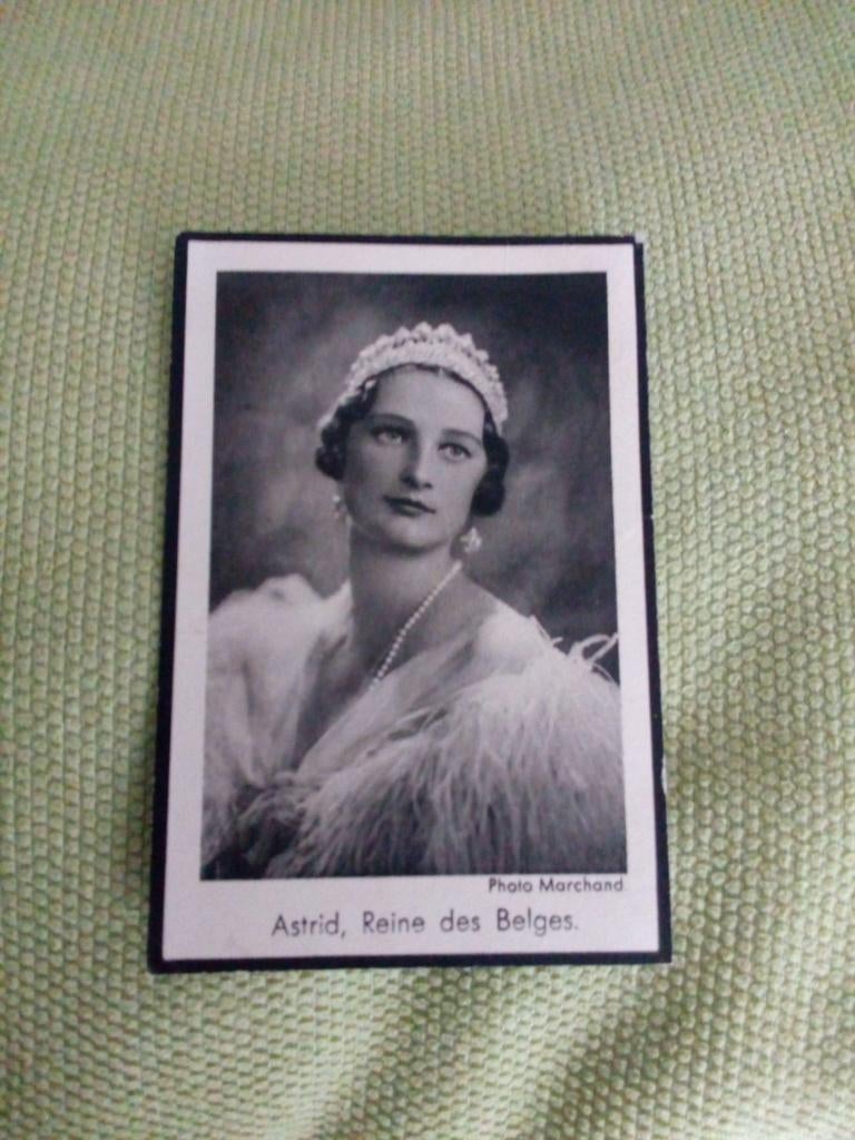 Bidprentje Koningin Astrid, Verzamelen, Bidprentjes en Rouwkaarten, Ophalen, Bidprentje