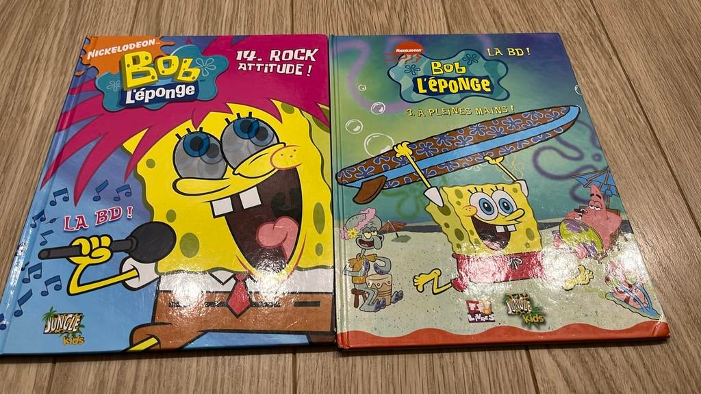 Lot de 2 BD Bob l’éponge, Enlèvement ou Envoi, Utilisé