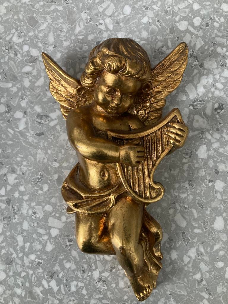 Ange volant, chérubin à la dorure d’or, Enlèvement ou Envoi