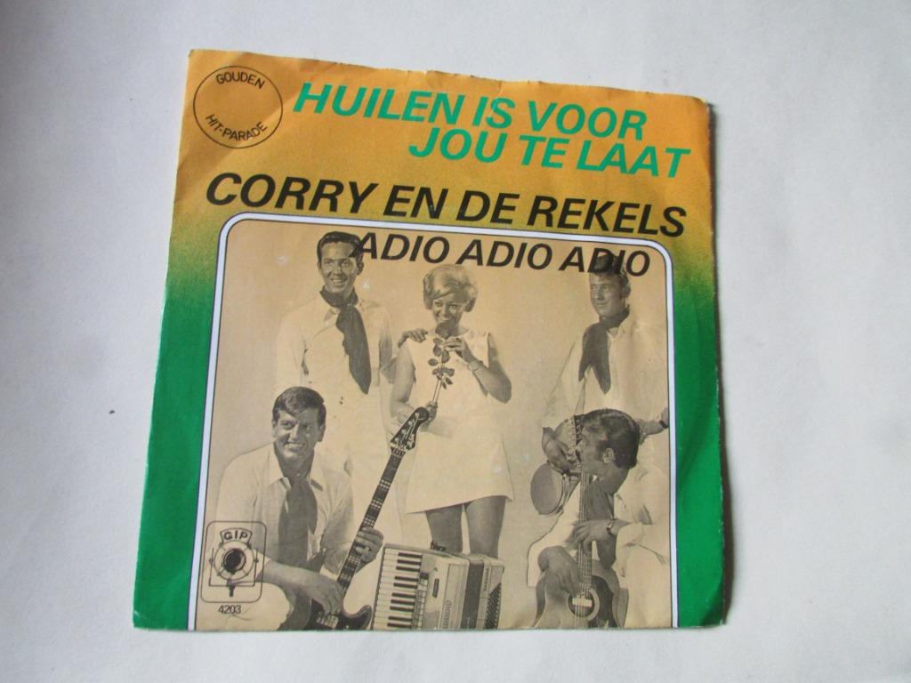 CORRY EN DE REKELS, Huilen is voor Jou te laat, single, Gebruikt, 7 inch, Single, Ophalen of Verzenden