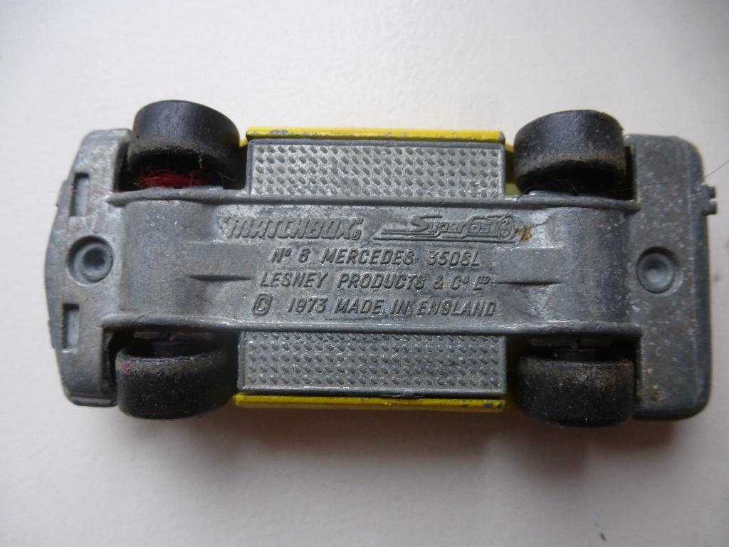 MATCHBOX N8 Mercedes 350SL en mauvais état, Enlèvement ou Envoi, Utilisé, Voiture