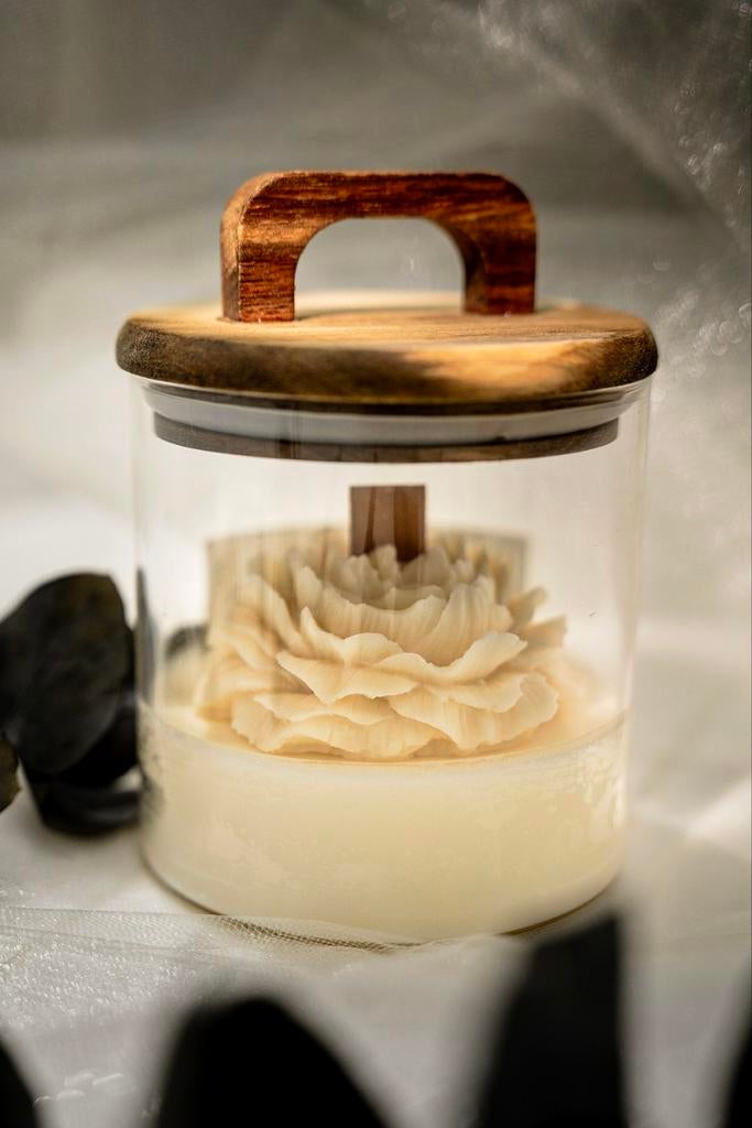 Nouvelle bougie parfumée cerisier du Japon, cire d'olive, Maison & Meubles, Enlèvement ou Envoi