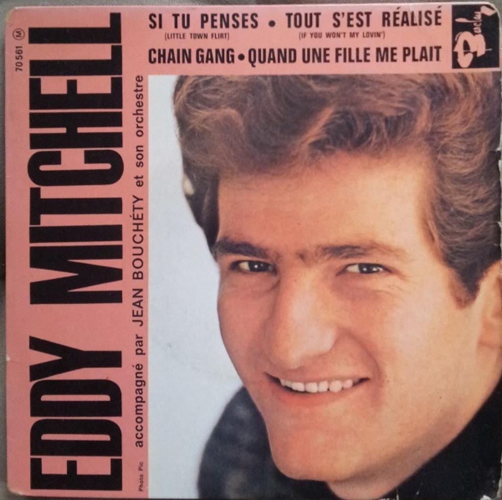 Eddy Mitchell ‎– Si Tu Penses - Popcorn Français EP, Ophalen of Verzenden, Zo goed als nieuw, Pop