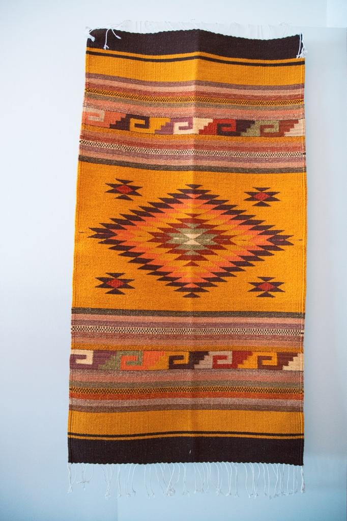 Tapis en laine tissé à la main — Couleurs naturelles — Oaxac, Enlèvement ou Envoi