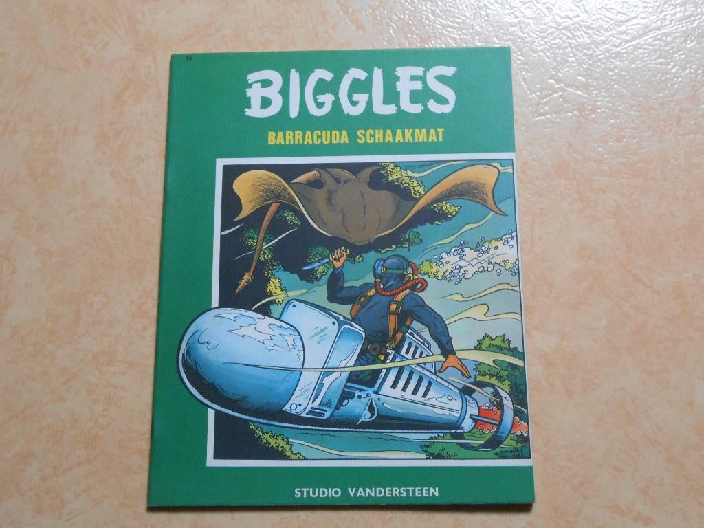 Biggles 15 Barracuda schaakmat 1968 1 ste druk., Willy Vandersteen, Eén stripboek, Nieuw, Ophalen of Verzenden