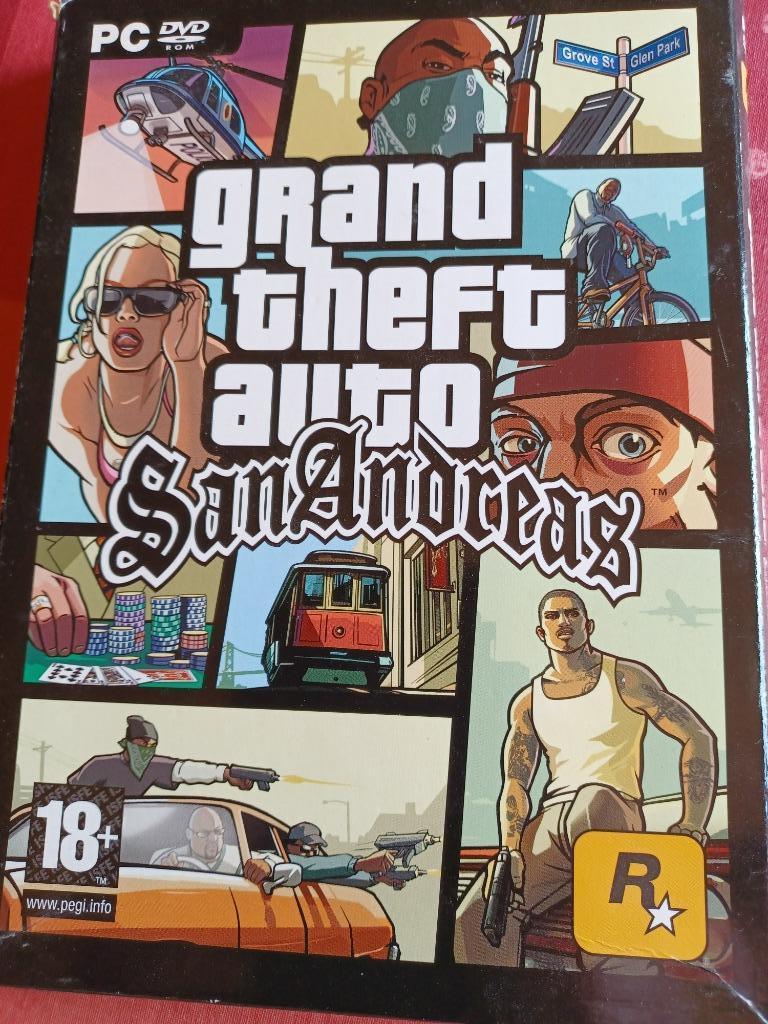 videogame DVD grand theft auto San Andreas, Ophalen of Verzenden, Zo goed als nieuw, Avontuur en Actie, Vanaf 18 jaar