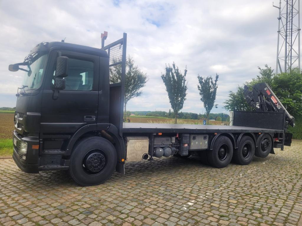 Mercedes-Benz 3236 8x4-4 ACTROS+GRUE HIAB 166E-5 HIPRO/32TON, Cuir, Euro 5, Achat, Entreprise
