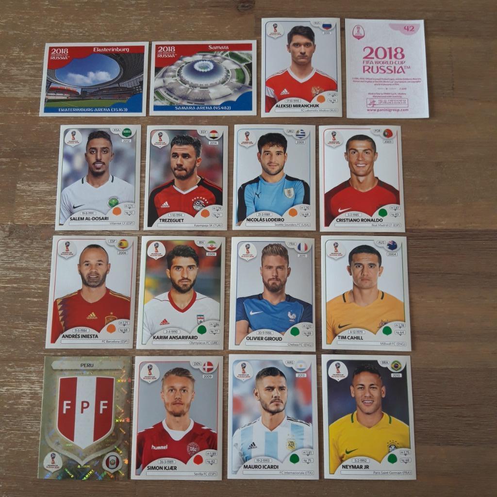 Coupe du monde Panini 2018 150 autocollants dont Ronaldo, Enlèvement ou Envoi, Neuf, Plusieurs autocollants