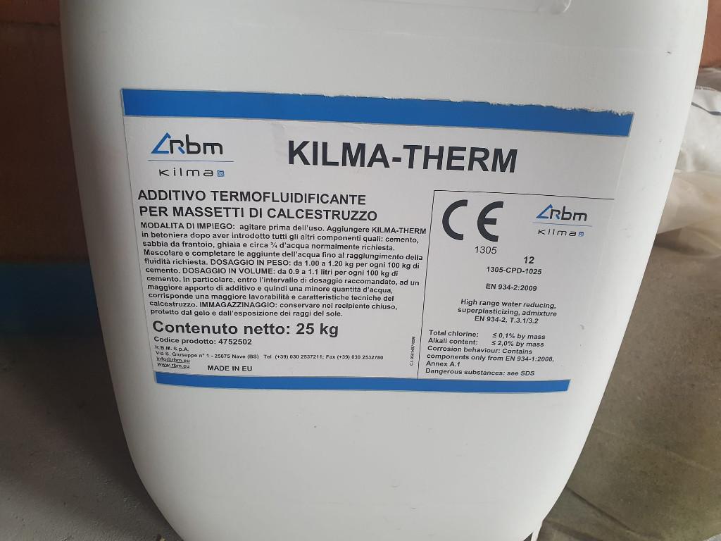 additif pour chape Kilma-Therm, Bricolage & Construction, Dalles & Carrelages, Neuf, Autres types, Autres matériaux, 10 m²² ou plus