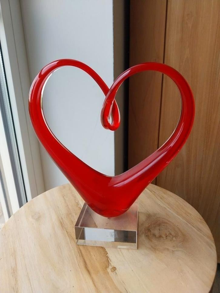 Leonardo glazen hart 23cm design, Ophalen of Verzenden